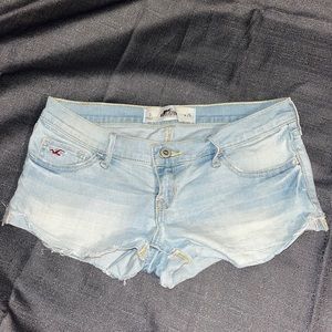 Hollister Light Wash Jean Shorts - size 3